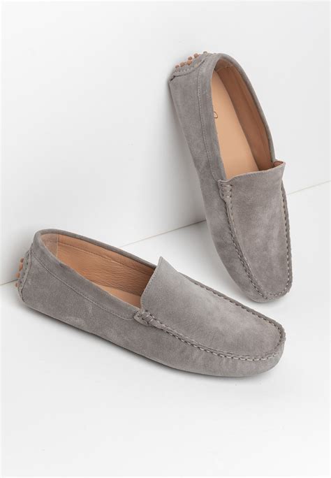 Mocassins Classiques Cambridge Gris Clair .